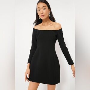 Tuckernuck Off-Shoulder Black Midi Dress